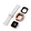 Apple Watch 7 45mm KRD-65 Kordon Siyah-Gümüş