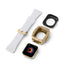 Apple Watch 7 45mm KRD-65 Kordon Siyah-Gümüş