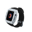 Apple Watch 7 45mm KRD-65 Kordon Siyah-Gümüş