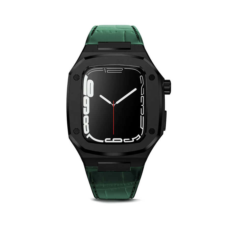 Apple Watch 7 45mm KRD-67 Kordon Beyaz-Gümüş
