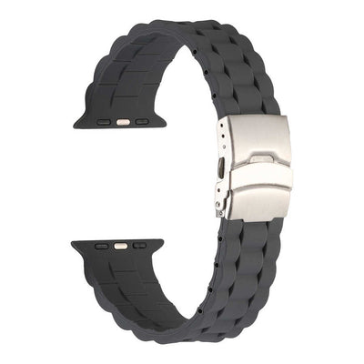 Apple Watch 7 45mm KRD-72 Silikon Kordon Gri