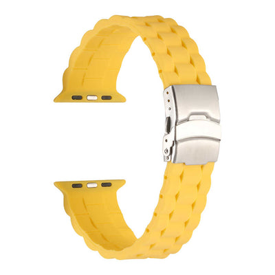 Apple Watch 7 45mm KRD-72 Silikon Kordon Sarı
