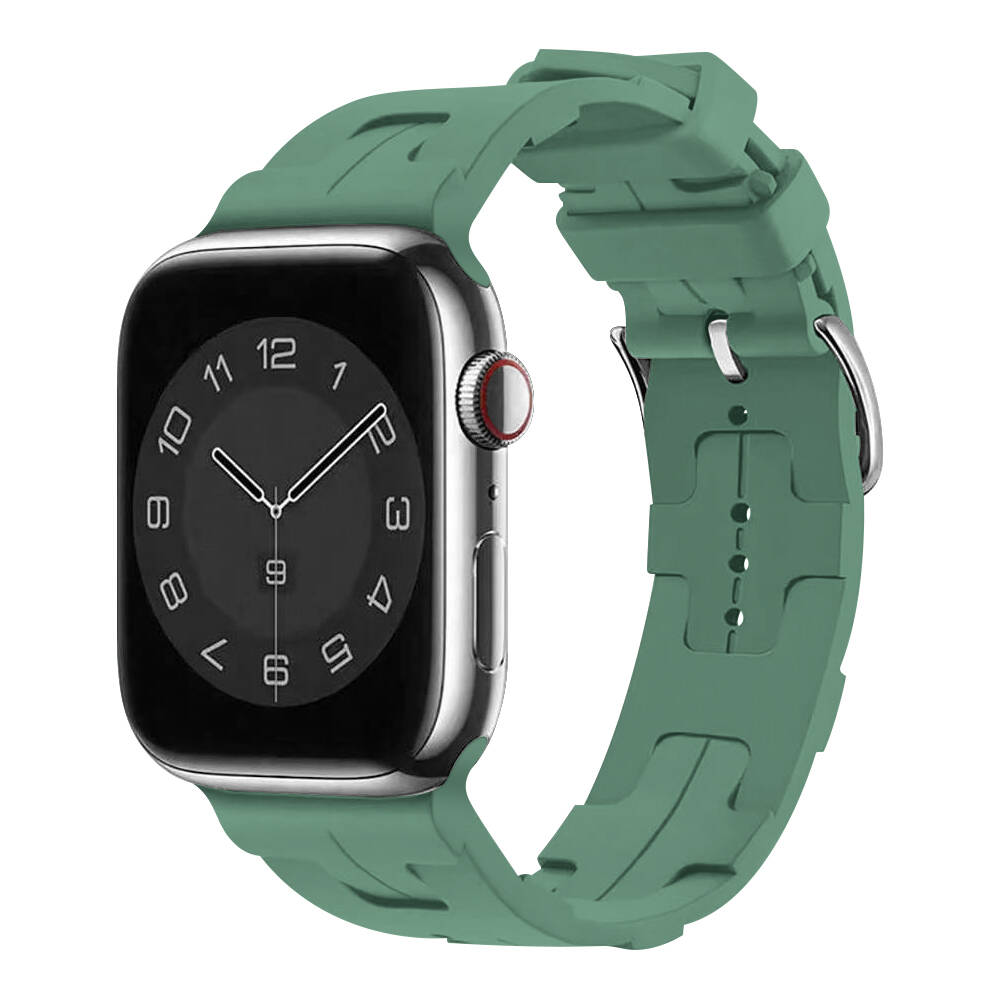 Apple Watch 7 45mm KRD-92 Silikon Kordon Mavi