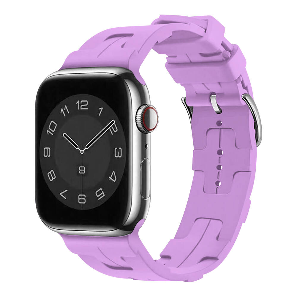 Apple Watch 7 45mm KRD-92 Silikon Kordon Mor