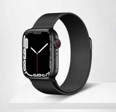 Apple Watch 7 45mm Zore KRD-01 Metal Kordon Derin Mor
