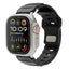 Apple Watch 7 45mm Zore KRD-143 Silikon Kordon Siyah