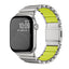 Apple Watch 7 45mm Zore KRD-149 Metal Silikon Kordon Gümüş-Turuncu