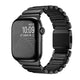 Apple Watch 7 45mm Zore KRD-149 Metal Silikon Kordon Siyah
