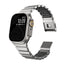 Apple Watch 7 45mm Zore KRD-152 Titanyum Silikon Kordon Siyah-Yeşil