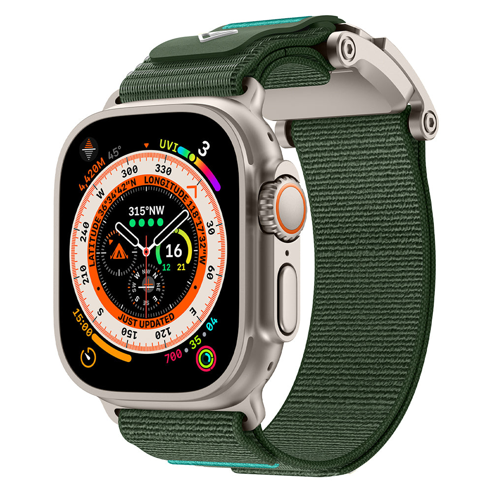 Apple Watch 7 45mm Zore KRD-154 Naylon Kumaş Hasır Örgülü Kordon