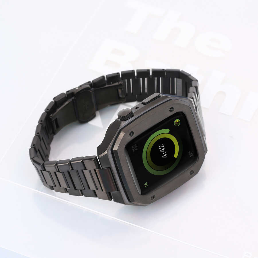 Apple Watch 7 45mm Zore KRD-64 Metal Kordon Gold