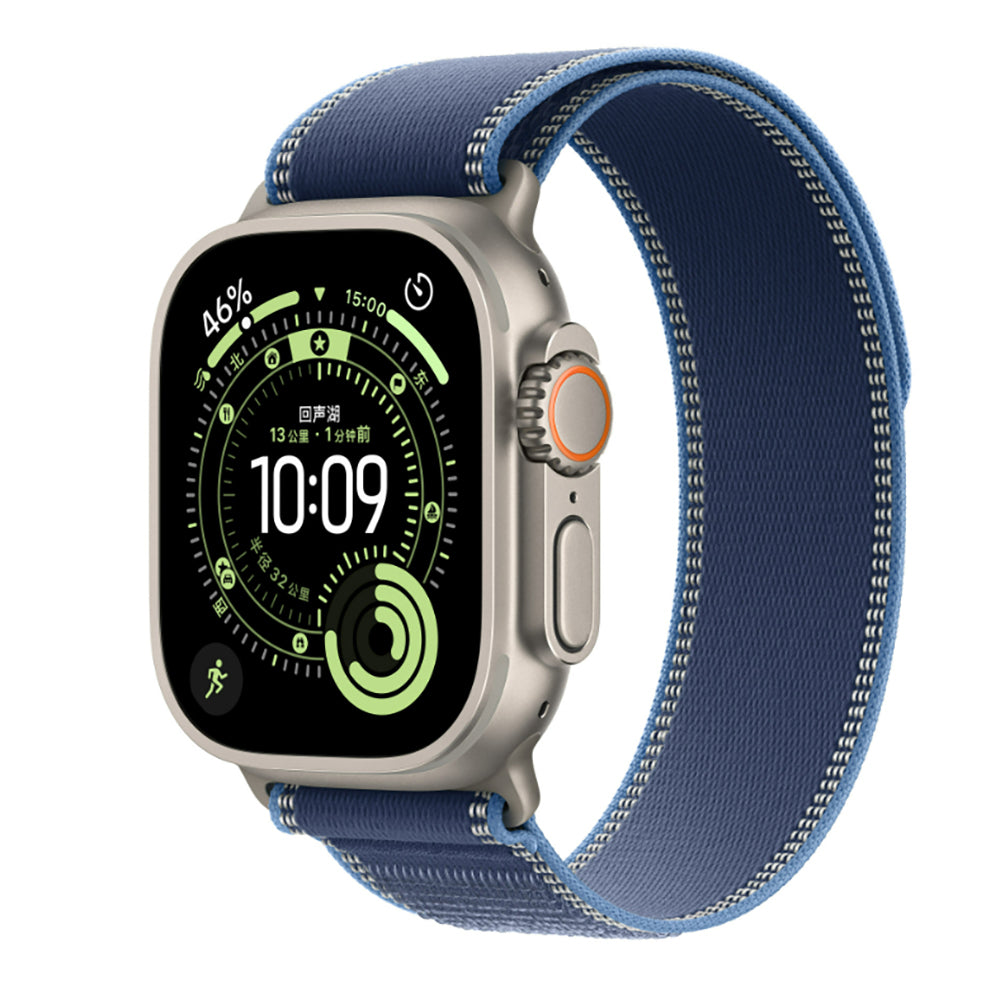 Apple Watch 7 45mm Zore KRD-77 Hasır Kordon Açık Mavi