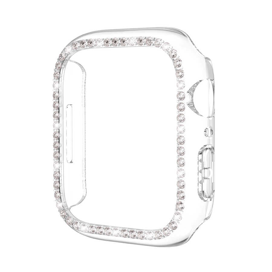 Apple Watch 7 45mm Zore Watch Gard 05 Sert PC Koruyucu Siyah