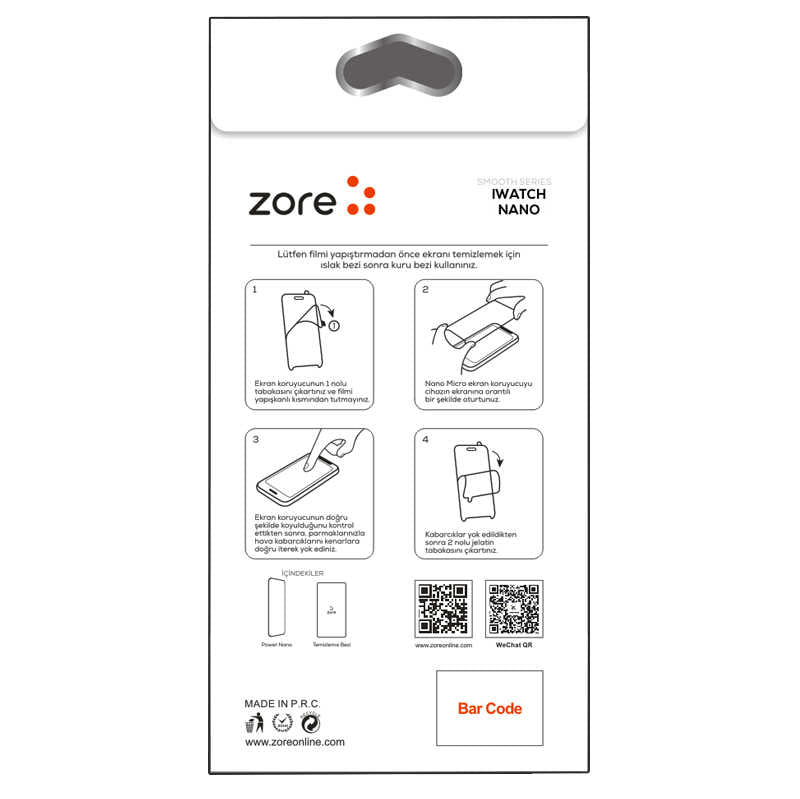 Apple Watch 40mm Zore iBody Koruyucu Renksiz