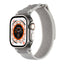 Apple Watch Ultra 49mm Hasır Kordon Zore KRD-106 Strap Kayış Beyaz