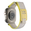 Apple Watch Ultra 49mm Hasır Kordon Zore KRD-106 Strap Kayış Beyaz-Sarı