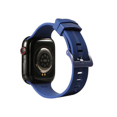 Apple Watch Ultra 49mm Kordon KRD-23 Silikon Strap Kayış Lacivert