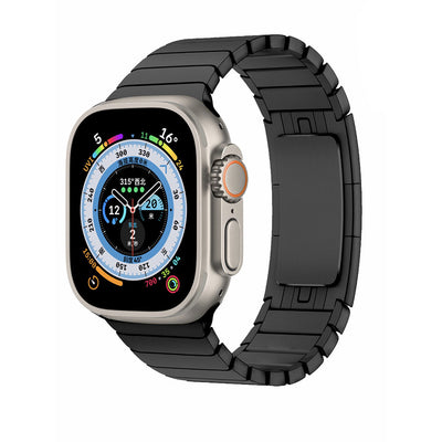 Apple Watch Ultra 49mm Kordon KRD-35 Metal Kordon Siyah