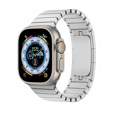 Apple Watch Ultra 49mm Kordon KRD-35 Metal Kordon Gümüş