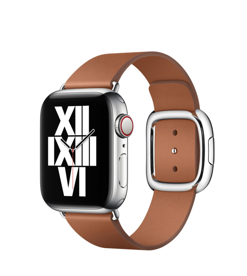 Apple Watch Ultra 49mm Kordon KRD-42 Deri Strap Kayış Kahverengi