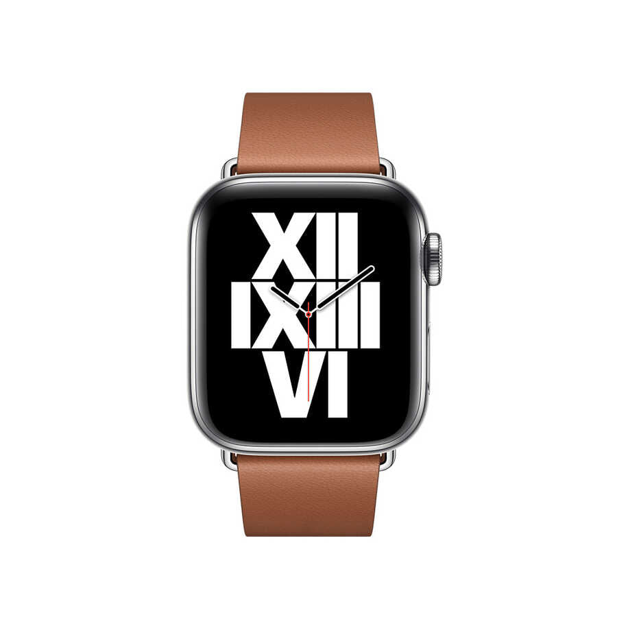 Apple Watch Ultra 49mm Kordon KRD-42 Deri Strap Kayış Mavi