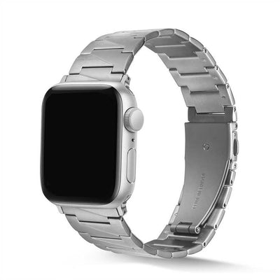 Apple Watch Ultra 49mm Kordon KRD-48 Metal Strap Kayış Gümüş