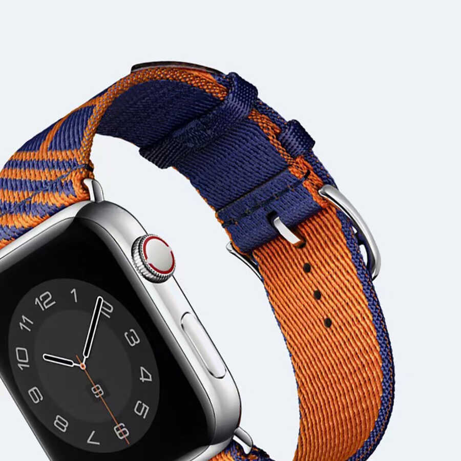 Apple Watch Ultra 49mm Kordon KRD-51 Hasır Strap Kayış NO4
