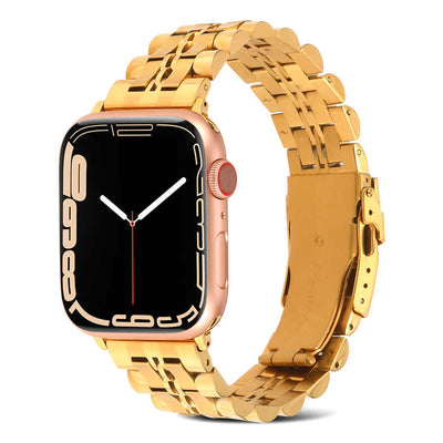 Apple Watch Ultra 49mm Kordon KRD-54 Metal Strap Kayış Gold