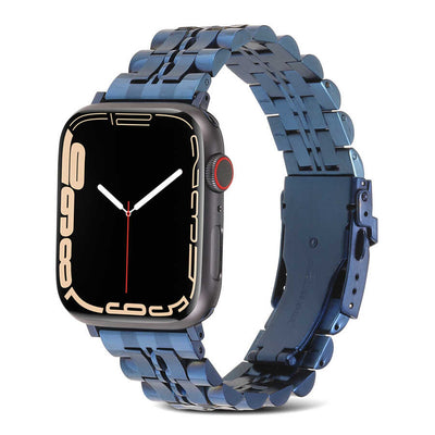 Apple Watch Ultra 49mm Kordon KRD-54 Metal Strap Kayış Lacivert