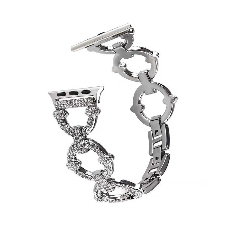 Apple Watch Ultra 49mm Kordon KRD-57 Metal Strap Kayış Gümüş