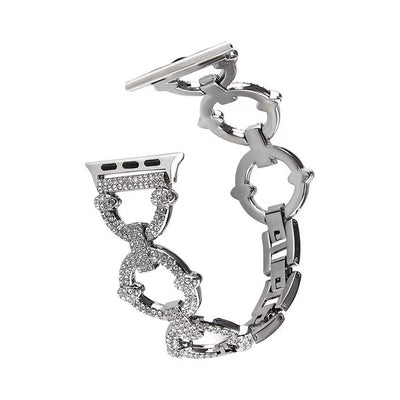 Apple Watch Ultra 49mm Kordon KRD-57 Metal Strap Kayış Gümüş