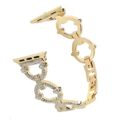 Apple Watch Ultra 49mm Kordon KRD-57 Metal Strap Kayış Gold