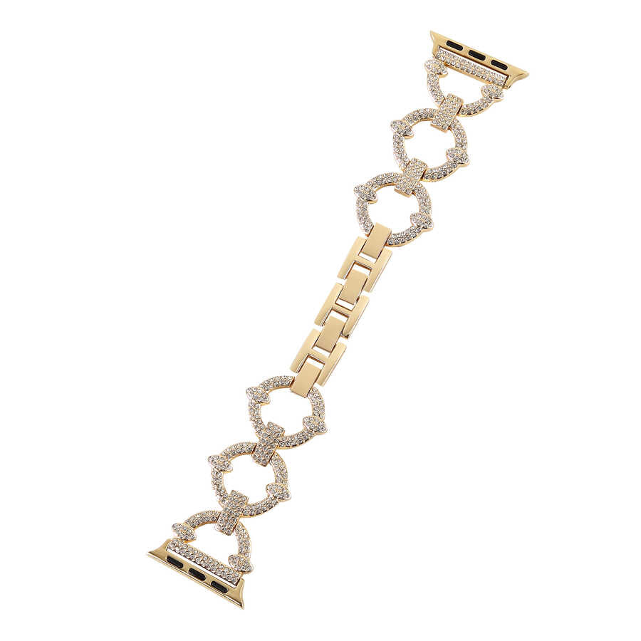 Apple Watch Ultra 49mm Kordon KRD-57 Metal Strap Kayış Gold