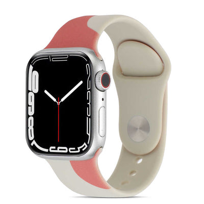 Apple Watch Ultra 49mm Kordon KRD-62 Silikon Strap Kayış Rouge Powder