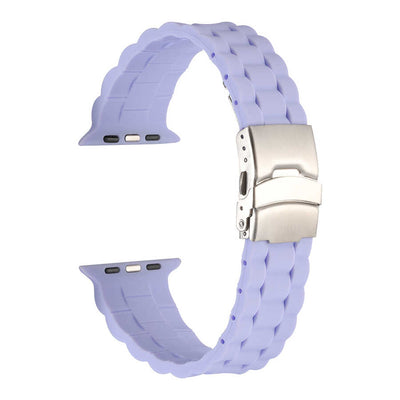 Apple Watch Ultra 49mm Kordon KRD-72 Silikon Strap Kayış Lila