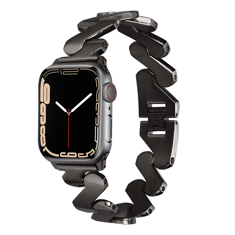 Apple Watch Ultra 49mm Kordon KRD-80 Metal Strap Kayış Siyah