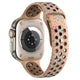 Apple Watch Ultra 49mm Kordon Yeni Seri 2023 KRD-02 Silikon Strap Kayış Krem