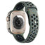 Apple Watch Ultra 49mm Kordon Yeni Seri 2023 KRD-02 Silikon Strap Kayış Haki