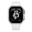 Apple Watch Ultra 49mm KRD-127 Metal Tokalı Silikon Kordon Beyaz