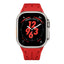 Apple Watch Ultra 49mm KRD-127 Metal Tokalı Silikon Kordon Beyaz
