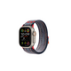 Apple Watch Ultra 49mm KRD-91 Hasır Kordon Strap Kayış Mavi-Kırmızı