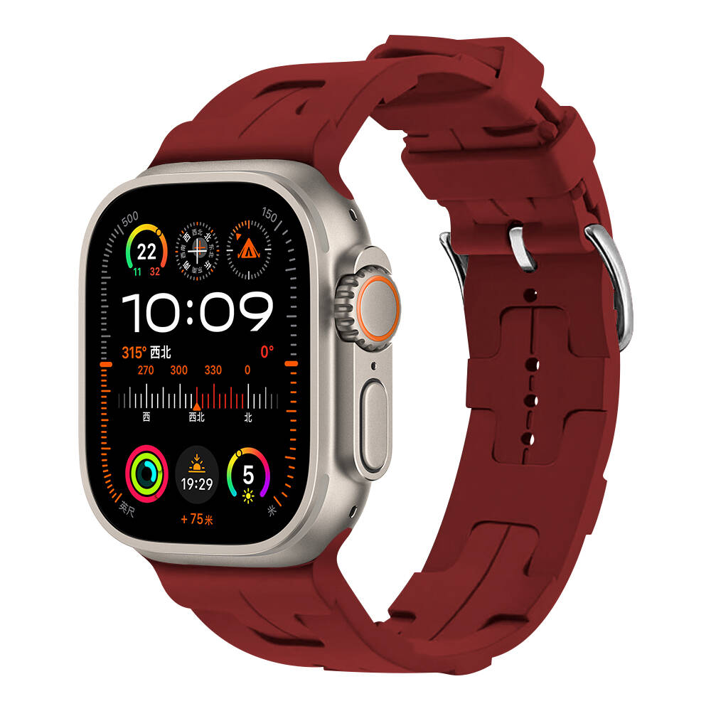 Apple Watch Ultra 49mm KRD-92 Silikon Kordon Petrol Yeşil