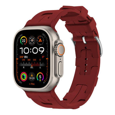 Apple Watch Ultra 49mm KRD-92 Silikon Kordon Mavi Açık