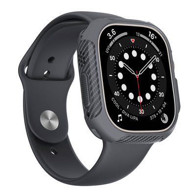 Apple Watch Ultra 49mm Silikon TPU Kasa Koruyucu Zore Watch Gard 31 Gri