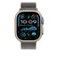 Apple Watch Ultra 49mm Zore KRD-100 Titanyum Hasır Kordon Titanyum-Gümüş