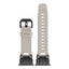 Apple Watch Ultra 49mm Zore KRD-101 Titanyum Metal Başlıklı Silikon Kordon Starlight-Titanyum