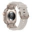 Apple Watch Ultra 49mm Zore KRD-101 Titanyum Metal Başlıklı Silikon Kordon Siyah-Yeşil