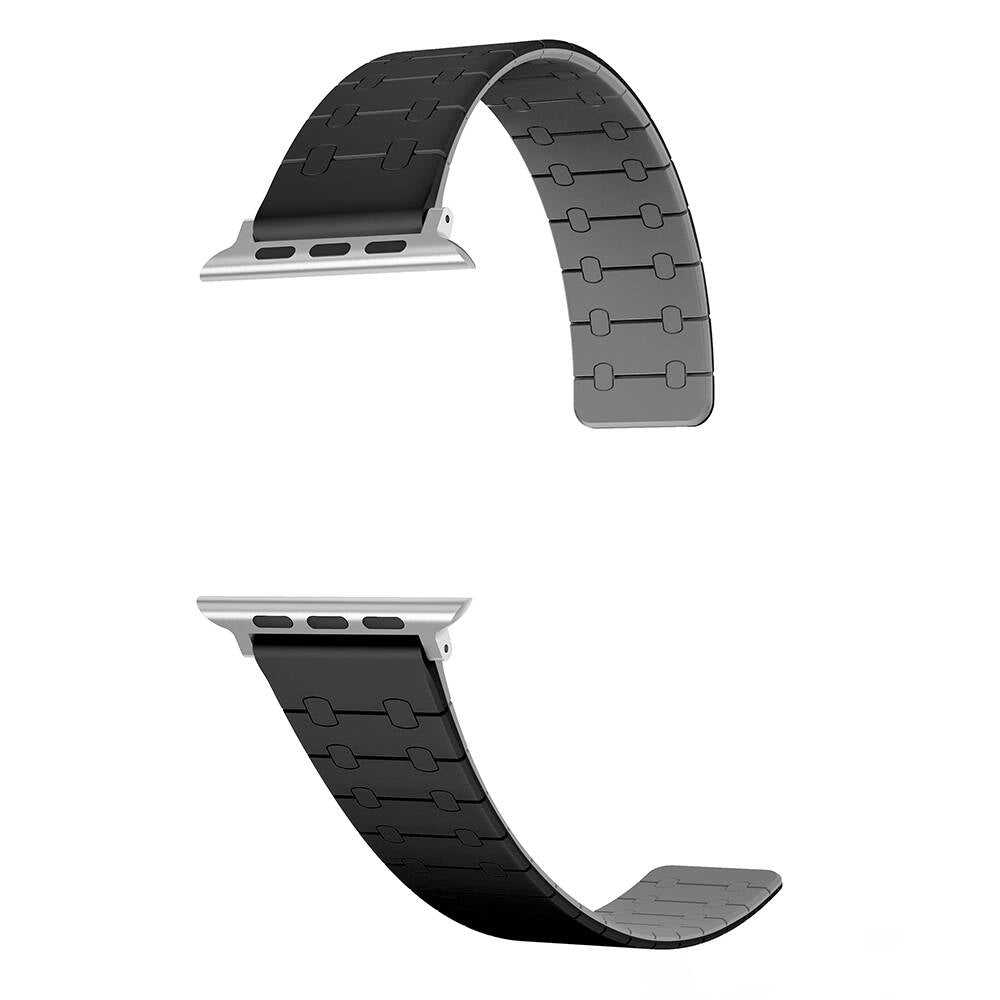 Apple Watch Ultra 49mm Zore KRD-111 Çizgili Desenli Silikon Kordon Haki