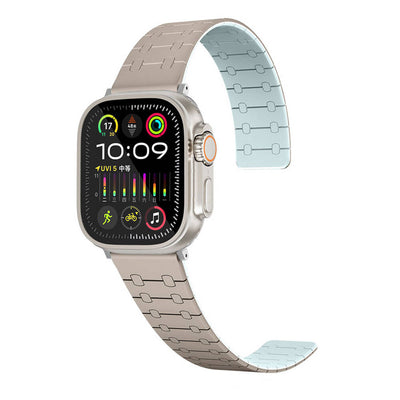 Apple Watch Ultra 49mm Zore KRD-111 Çizgili Desenli Silikon Kordon Pembe