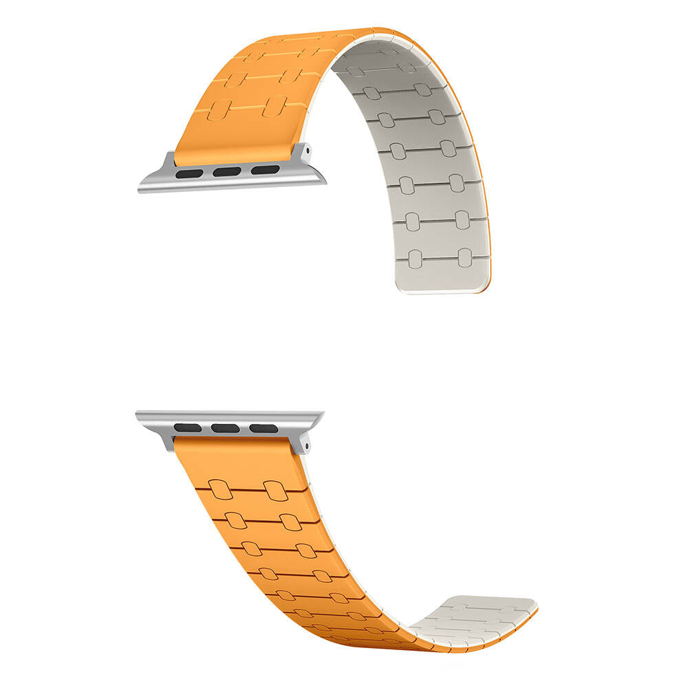 Apple Watch Ultra 49mm Zore KRD-111 Çizgili Desenli Silikon Kordon Siyah